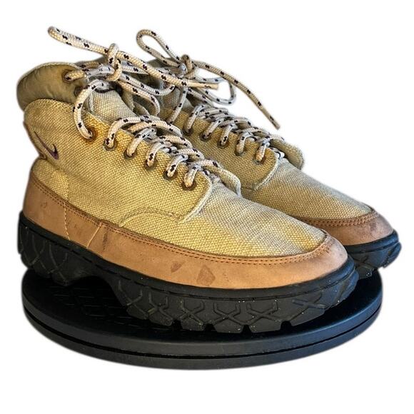 Nike ACG Rare Vintage 90’s Suede Leather Lace Up Hiking Boots Brown Size 6 - Picture 3 of 6